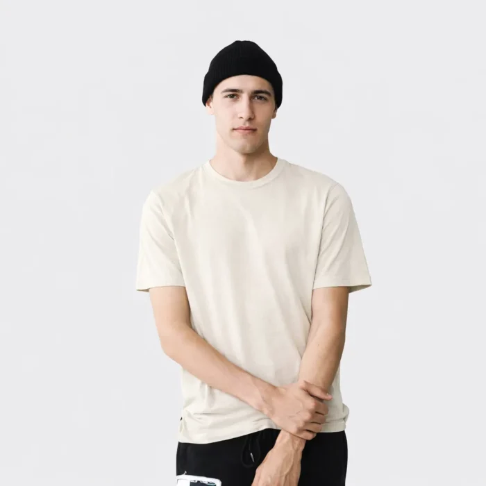 Crew Neck T-Shirt – Cream